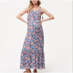 LOFT Maternity Wildflower Floral Maxi Dress size medium